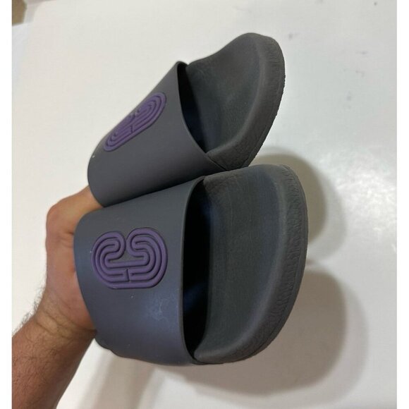 Coach Patch Logo Grey Slide Sandal Men's Size 9.0 - Picture 6 of 10